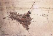 Carl Larsson Fishing Spain oil painting artist